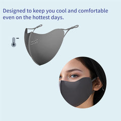 UPF 50+ Sun Protection Face Mask for Women Ice Silk Breathable UV Face Shield Mask Cover for Cycling Hiking Outdoor Sports