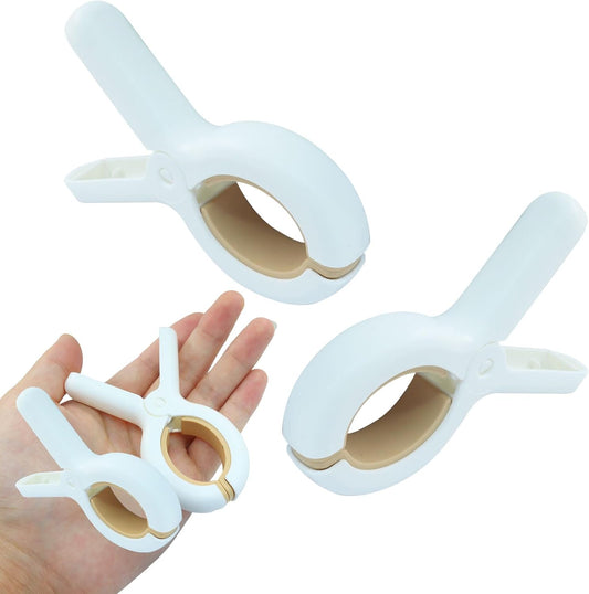 6 Pack Beach Towel Clips, Plastic Clothespins, Outdoor Drying Rack Clips for Drying Laundry on Clothesline and Hanging Rack & Home and Outdoor Use