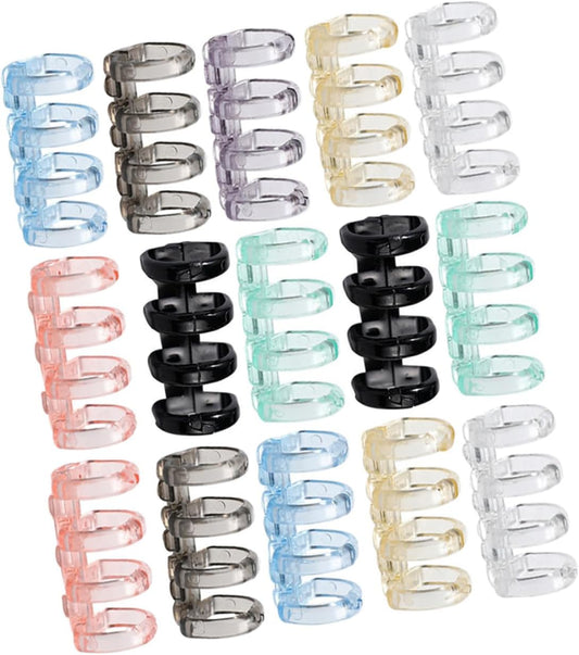 16pcs Adjustable Loose Leaf Binder for Notebook Flexible Multi Binding Coils Convenient for Organizing Pages and Documents for Projects and Study Cards
