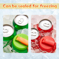 Can Lids For Fizzy Drinks 4 Pack Multi-Colour Reusable Soda Can Toppers With Straws; Universal Fit For UK Beverage Cans; Convenient Outdoor Use; Ideal For Adults And Kids