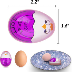 Lasubst Color Changing Egg Timer for Boiling Eggs, Purple