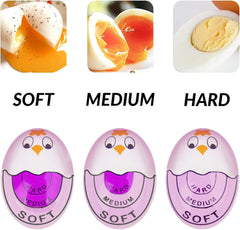 Lasubst Color Changing Egg Timer for Boiling Eggs, Purple