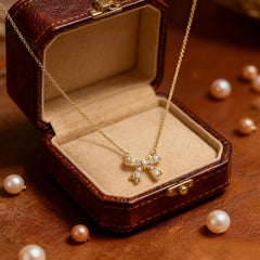 Sonateomber Dainty Chain Simple Pendant Necklace for Women, Cute Statement Rhinestone Single Dangle Necklaces Thanksgiving Christmas Jewelry Gift