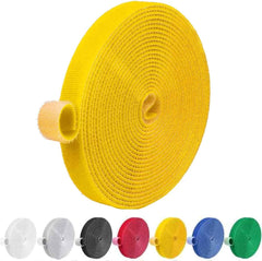 IFNOW 32FT Reusable Fastening Tape Cable Ties Double-Sided Hook-and-Loop Cable Management Tape Strength and Durability 0.4''/Width (Green, 0.4''/32FT,1PCS)