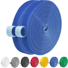 IFNOW 32FT Reusable Fastening Tape Cable Ties Double-Sided Hook-and-Loop Cable Management Tape Strength and Durability 0.4''/Width (Green, 0.4''/32FT,1PCS)