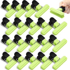 20 Pcs chip Bag Clips Plastic Food Bag Clips with Heavy Duty, Heavy Seal Grip Food Clip for Snack Storage Home Office School 3.07 x2.56 x 1.46 inch(Blue)
