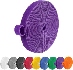 IFNOW 32FT Reusable Fastening Tape Cable Ties Double-Sided Hook-and-Loop Cable Management Tape Strength and Durability 0.4''/Width (Green, 0.4''/32FT,1PCS)