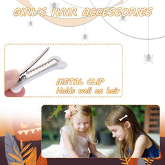 WLLHYF 4 Pieces Halloween Christmas Bone Hair Clip Skull Skeleton HairPins Side Hair Clip Halloween Christmas Cosplay Costume Decorative Hair Pins Clips Accessories Barettes for Women Girls (4PCS)