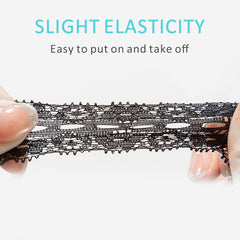 UamGlsob Lace Fancy Shoelaces for Samba Fashion Shoes, 3CM Wide Flat Soft Lace Shoe Laces for Women Girls