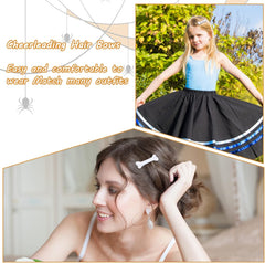 WLLHYF 4 Pieces Halloween Christmas Bone Hair Clip Skull Skeleton HairPins Side Hair Clip Halloween Christmas Cosplay Costume Decorative Hair Pins Clips Accessories Barettes for Women Girls (4PCS)