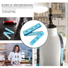 Blue Body Measuring Tape, Sewing Tape Measure Body Measuring Tape for Body Fabric Sewing Tailor Cloth Knitting Craft Weight Loss Measurements Retractable 60 Inch,Tape Measures and Rulers