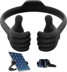 Honsky Cell Phone Stand Holder, Thumbs Up Lazy Phone Stand, Universal Adjustable Flexible, Cute Perfect Stocking Stuffers Gifts for Teen Girls, Compatible with Cell Phones & Tablets,Black