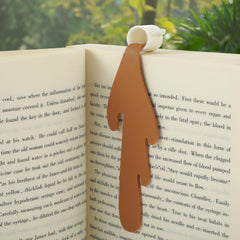 Spilled Coffee Bookmark, Cute Cool Marks for Reading, Funny Spill Coffee Cup Markers, Gift for Book and Coffee Lovers, Bookworm Women Men