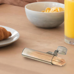 Toothpick Holder For Purse - Portable Transparent Tooth Picks Holder for On-the-Go Use | Lightweight Organizer Box with Lid, Durable Container, Convenient Dispenser for Outdoor, Kitchen,