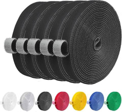 IFNOW 32FT Reusable Fastening Tape Cable Ties Double-Sided Hook-and-Loop Cable Management Tape Strength and Durability 0.4''/Width (Green, 0.4''/32FT,1PCS)