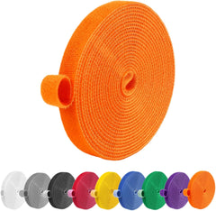 IFNOW 32FT Reusable Fastening Tape Cable Ties Double-Sided Hook-and-Loop Cable Management Tape Strength and Durability 0.4''/Width (Green, 0.4''/32FT,1PCS)