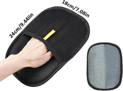 Pet Hair Remover Glove, Double-Sided Grooming Mitt, Reusable Cleaning Tool for Furniture and Upholstery (1)