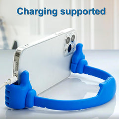 Honsky Cell Phone Stand Holder, Thumbs Up Lazy Phone Stand, Universal Adjustable Flexible, Cute Perfect Stocking Stuffers Gifts for Teen Girls, Compatible with Cell Phones & Tablets,Black