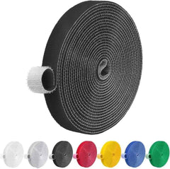 IFNOW 32FT Reusable Fastening Tape Cable Ties Double-Sided Hook-and-Loop Cable Management Tape Strength and Durability 0.4''/Width (Green, 0.4''/32FT,1PCS)