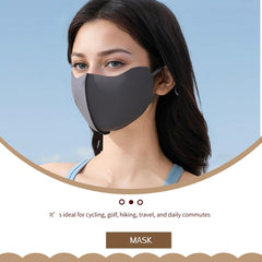 UPF 50+ Sun Protection Face Mask for Women Ice Silk Breathable UV Face Shield Mask Cover for Cycling Hiking Outdoor Sports