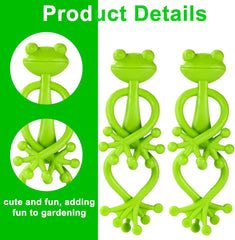 5pcs Frog Plant Stand, Multipurpose Plastic Flower Stem Support for Climbing Houseplant, Leaf Holder Hook, Vines Traction Stabilizer Structure Grapple Indoor Outdoor Monstera Garden Decor Accessories