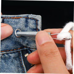 DIYEAH 2pcs Spring Threading Tool for DIY Rope Braiding Tools Metal Rope Threading Device for Elastic Thread Sewing