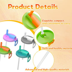 Can Lids For Fizzy Drinks 4 Pack Multi-Colour Reusable Soda Can Toppers With Straws; Universal Fit For UK Beverage Cans; Convenient Outdoor Use; Ideal For Adults And Kids