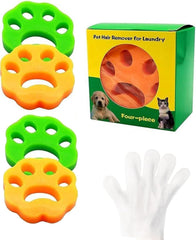 Pet Hair Remover for Laundry-Reusable Laundry for Pet Hair Washing Catcher, for Pet Hair, Lint & Waste Paper, for Dog Cat, with A Set of Gloves