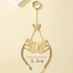 Hand Chain Bracelet Gold Ring Bracelet Hand Chain Butterfly Bracelets for Women Halloween Jewelry Gifts