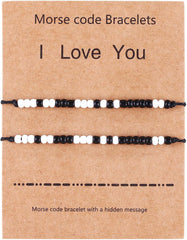 Best Friend Bracelets Couples Bracelets for 2 Matching Yin Yang His and Her Lover Bracelet Jewelry for Bff Friendship Relationship Boyfriend Girlfriend Valentines Gift