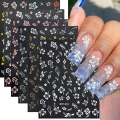 3D Nail Art Stickers Small Expressions Nail Decals Self-Adhesive Nail Stickers Cartoon Funny Emoticons Nail Art Supplies Cute Manicure Accessories for Women DIY Acrylic Nails Decorations 6 Sheets