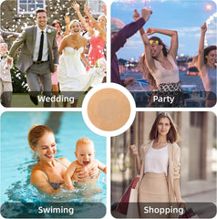 40 Pieces Nipple Covers Disposable Breast Pasties Self-adhesive Invisible Nipple Stickers Petals Breast Covers