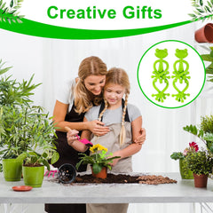 5pcs Frog Plant Stand, Multipurpose Plastic Flower Stem Support for Climbing Houseplant, Leaf Holder Hook, Vines Traction Stabilizer Structure Grapple Indoor Outdoor Monstera Garden Decor Accessories