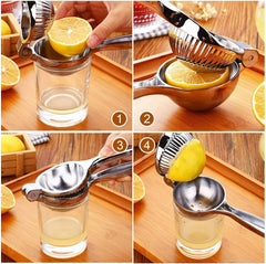 Lemon Squeezer Stainless Steel, with Premium Quality Heavy Duty Solid Metal Squeezer Bowl, Perfect for Juicing Oranges & Lemons.