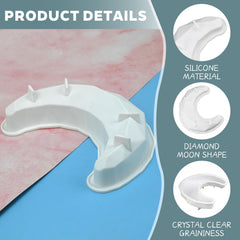 Silicone Molds For Baking, Cake Molds, Pie Flan Tart Baking Pan, Silicone Baking Tray For Brownie, Diy, Anniversary, Birthday, Moon Mould (Moon) - Send Goods from Local Warehouse