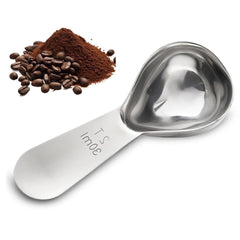 1 Pcs Coffee Scoop, 2 Tablespoon Measuring Spoon for Ground Coffee, Durable Stainless Steel, Easy to Use and Clean(Sliver), Send Goods from Local Warehouse