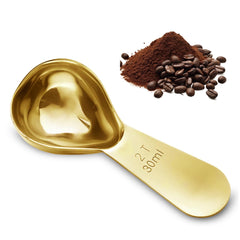 1 Pcs Coffee Scoop, 2 Tablespoon Measuring Spoon for Ground Coffee, Durable Stainless Steel, Easy to Use and Clean(Rose Gold), Send Goods from Local Warehouse