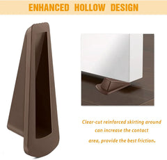 Premium Custom Rubber Door Stoppers Heavy Duty Anti-Slip Non-Scratching Wedge for Kitchen Bathroom Magnetic Bottom Doorstop Tile