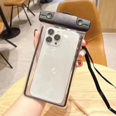 Universal 7.5 Inches Big Size Crossbody PVC Waterproof Pouch Bag for Mobile Phones