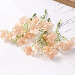 KEWEI 973 Wholesale Price Artificial Mini Hydrangea Silk Flower Wedding DIY Small Hydrangea Decoration