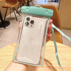 Universal 7.5 Inches Big Size Crossbody PVC Waterproof Pouch Bag for Mobile Phones