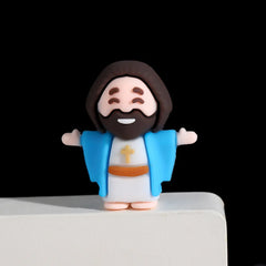 Jesus Catholic Religious Statue Set Plastic Crafts for Home Decoration for Christmas Easter Holiday