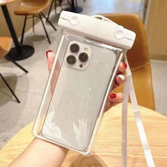 Universal 7.5 Inches Big Size Crossbody PVC Waterproof Pouch Bag for Mobile Phones