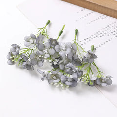 KEWEI 973 Wholesale Price Artificial Mini Hydrangea Silk Flower Wedding DIY Small Hydrangea Decoration