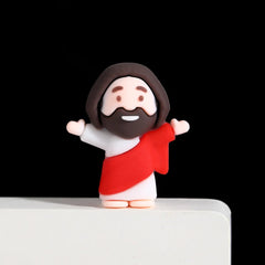 Jesus Catholic Religious Statue Set Plastic Crafts for Home Decoration for Christmas Easter Holiday