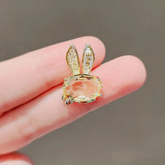 BOYI Minimally Designed cat Eye Stone Anti Glare Needle Buckle Pin for Both Men and Women Accessories