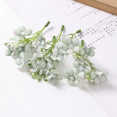 KEWEI 973 Wholesale Price Artificial Mini Hydrangea Silk Flower Wedding DIY Small Hydrangea Decoration