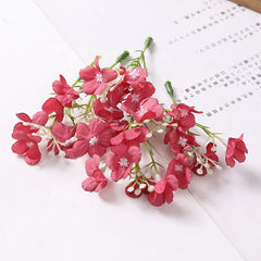 KEWEI 973 Wholesale Price Artificial Mini Hydrangea Silk Flower Wedding DIY Small Hydrangea Decoration
