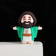 Jesus Catholic Religious Statue Set Plastic Crafts for Home Decoration for Christmas Easter Holiday