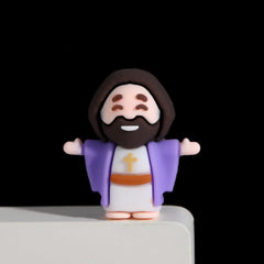 Jesus Catholic Religious Statue Set Plastic Crafts for Home Decoration for Christmas Easter Holiday